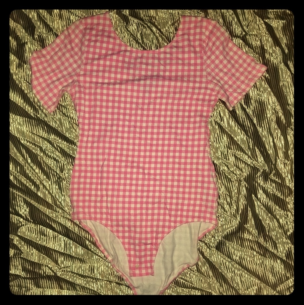 Pink / White Bodysuit